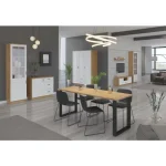 Vitrina FAJA 3 je eleganten kos pohištva,ki popestri vaš prostor s svojo eleganco in prefinjenostjo. Primerna je za vsak prostor, tako za dnevno sobo,