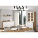 Vitrina FAJA . Vitrina FAJA je eleganten kos pohištva,ki popestri vaš prostor s svojo eleganco in prefinjenostjo. Primerna je za vsak prostor, tako za dnevno