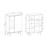 Elementi iz zbirke MORI je eleganten kos pohištva, ki popestri vaš prostor. Njen poseben dizajn vas bo navdušil, saj prinese vašemu prostoru eleganco in