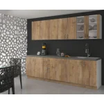 Vrata za pomivalni stroj ARA za zunanjo armaturo - hrast . Kuhinjo ARA je možno naročiti v kompletu (kuhinjski bloki ARA) ali pa po posameznih elementih po