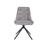 Vrtljivi stol TAILOR . Vrtljivi stol TAILOR je narejen iz blaga, ki je na voljo v več barvah. Podnožje je iz kovine v črni mat barvi. Stol je vrtljiv za 180