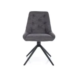 Vrtljivi stol TAILOR . Vrtljivi stol TAILOR je narejen iz blaga, ki je na voljo v več barvah. Podnožje je iz kovine v črni mat barvi. Stol je vrtljiv za 180