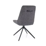 Vrtljivi stol TAILOR . Vrtljivi stol TAILOR je narejen iz blaga, ki je na voljo v več barvah. Podnožje je iz kovine v črni mat barvi. Stol je vrtljiv za 180