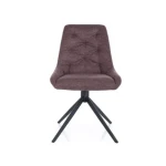 Vrtljivi stol TAILOR . Vrtljivi stol TAILOR je narejen iz blaga, ki je na voljo v več barvah. Podnožje je iz kovine v črni mat barvi. Stol je vrtljiv za 180