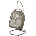 VRTNA GUGALNICA DECORIS VISEČI VRTNI STOL JAJČEK ROYAN, RJAV