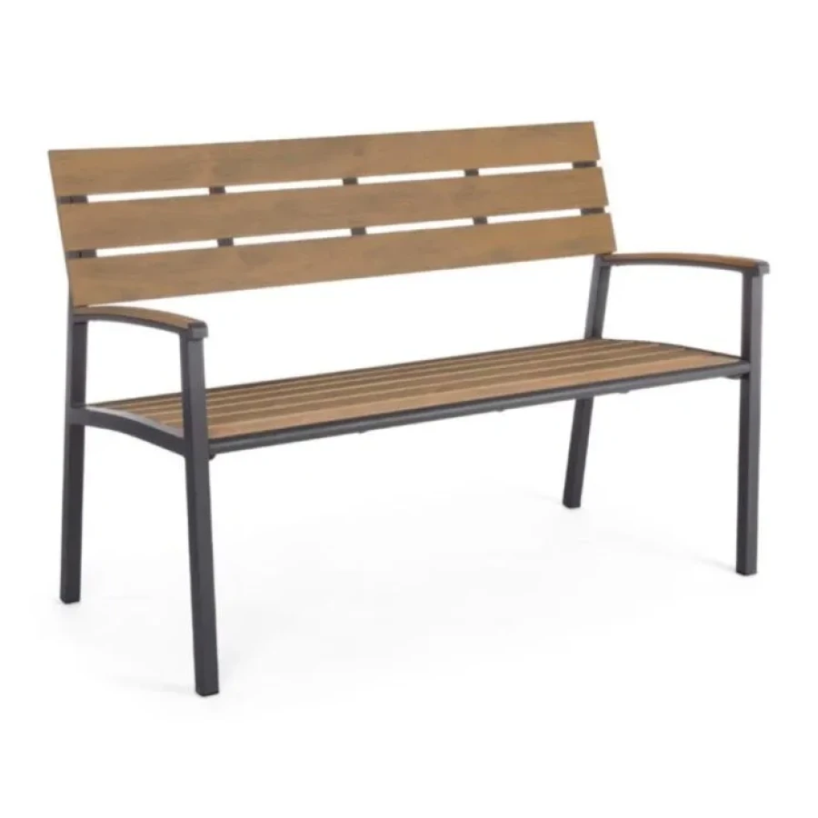 Vrtna klop ISAK SJ61 antracit . Vrtna klop ISAK SJ61 antracit ima aluminijast okvir, prašno obarvan. Dimenzije: širina: 123cm globina: 59cm višina: 86cm