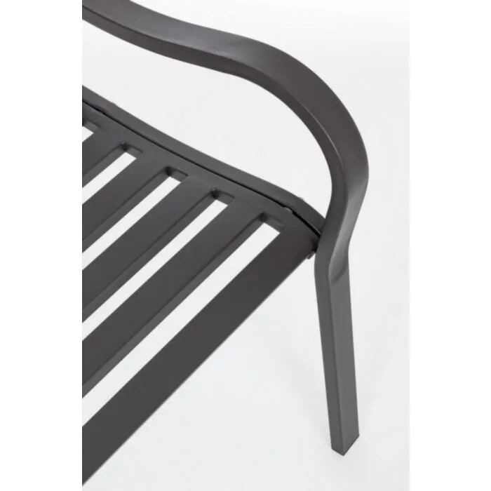 Vrtna klop JANELLE antracit Vrtna klop JANELLE antracit . Vrtna klop JANELLE antracit je narejena iz jekla z mat zaključkom. Material: - Jeklo Barva: - Antracit Dimenzije: širina: 123cm