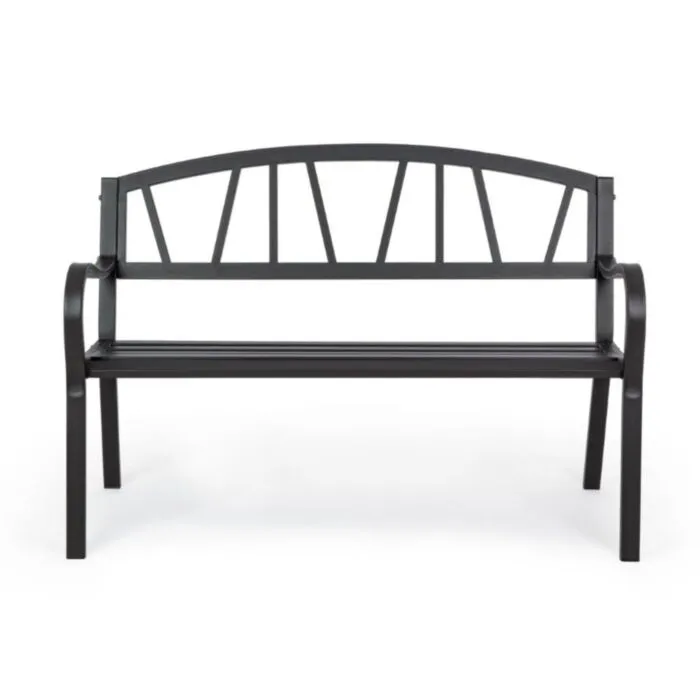 Vrtna klop JANELLE antracit Vrtna klop JANELLE antracit . Vrtna klop JANELLE antracit je narejena iz jekla z mat zaključkom. Material: - Jeklo Barva: - Antracit Dimenzije: širina: 123cm