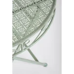 Vrtna miza HARRIET . Vrtna miza HARRIET je popolen kos pohištva, ki popestri vašo okolico. Narejena je iz kovine in je zložljiva. Dimenzije: širina: Ø70cm