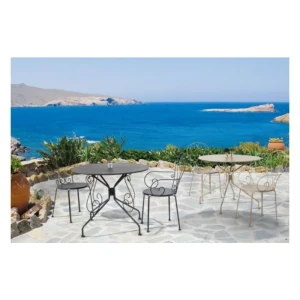 Vrtna mizica ETIENNE D90 antracit . Vrtna mizica ETIENNE D90 antracit je narejena iz jekla z mat zaključkom. Material: - Jeklo Barve: - Antracit Dimenzije: