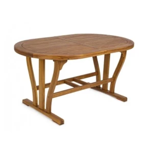 Vrtna raztegljiva miza NOEMI OV 150-200X90 . Vrtna raztegljiva miza NOEMI OV 150-200X90 je narejena iz lesa in čez ima oljno oblogo. Material: - Les Barva: -