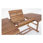 Vrtna raztegljiva miza NOEMI RETT 180-240X100 je narejena iz lesa z dvojnim robom. Čez ima oljno oblogo. Material: - Les Barva: - Akacijev les Dimenzije: