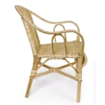 Vrtna stolica INES, je eleganten kos pohištva. Okvir je narejen iz ratana. Priporočljivo je, da se ne izpostavlja neposredno na sonce ali slabo vreme.