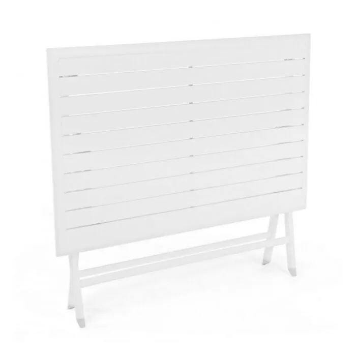 Vrtna zložljiva miza ELIN 110X70 LH30 bela Vrtna zložljiva miza ELIN 110X70 LH30 bela . Vrtna zložljiva miza ELIN 110X70 LH30 bela je narejena iz aluminija, prašno barvan (poliester). Material: -