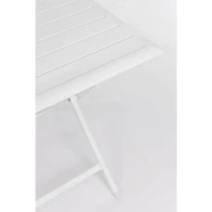 Vrtna zložljiva miza ELIN 110X70 LH30 bela . Vrtna zložljiva miza ELIN 110X70 LH30 bela je narejena iz aluminija, prašno barvan (poliester). Material: -