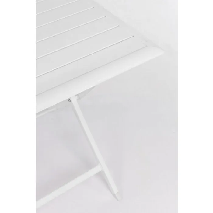 Vrtna zložljiva miza ELIN 110X70 LH30 bela Vrtna zložljiva miza ELIN 110X70 LH30 bela . Vrtna zložljiva miza ELIN 110X70 LH30 bela je narejena iz aluminija, prašno barvan (poliester). Material: -