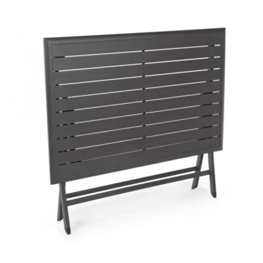 Vrtna zložljiva miza ELIN 110X70 LH32 antracit . Vrtna zložljiva miza ELIN 110X70 LH32 antracit je narejena iz aluminij okvira ter je prašno barvana.