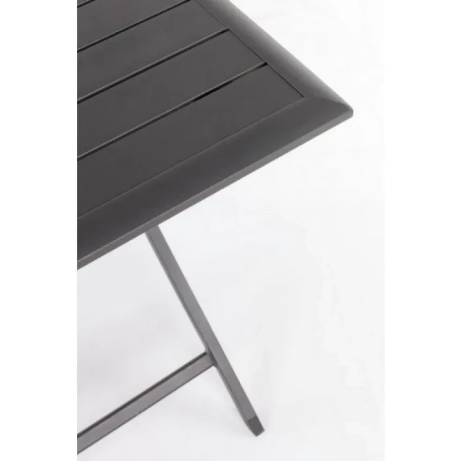 Vrtna zložljiva miza ELIN 110X70 LH32 antracit . Vrtna zložljiva miza ELIN 110X70 LH32 antracit je narejena iz aluminij okvira ter je prašno barvana.