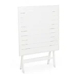 Vrtna zložljiva miza ELIN 70X70 LH30 bela je narejena iz aluminija, prašno barvan (poliester). Material: - Aluminij Barva: - Bela Dimenzije: širina: 70cm