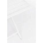 Vrtna zložljiva miza ELIN 70X70 LH30 bela je narejena iz aluminija, prašno barvan (poliester). Material: - Aluminij Barva: - Bela Dimenzije: širina: 70cm