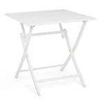 Vrtna zložljiva miza ELIN 70X70 LH30 bela je narejena iz aluminija, prašno barvan (poliester). Material: - Aluminij Barva: - Bela Dimenzije: širina: 70cm