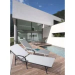 Vrtni ležalnik ARENT taupe . Vrtni ležalnik ARENT taupe ima jekleno konstrukcijo, sedež in naslon sta iz tekstila. Naslon se lahko spremeni v 4 različne