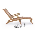 Vrtni ležalnik STEAMER NOEMI je narejen iz lesa in ima oljno oblogo. Naslonjalo si lahko nastavite na tri različne položaje. Material: - Les Barva: -