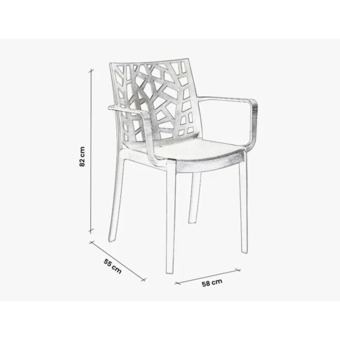 Vrtni stol ATRIX grafit/črna z rokonasloni Vrtni stol ATRIX grafit/črna z rokonasloni . Vrtni stol ATRIX z rokonasloni je moderen vrtni stol, ki bo popestril vsako teraso. Idealen je za zunanjo ali