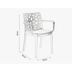 Vrtni stol ATRIX taupe z rokonaslonom . Vrtni stol ATRIX je moderen vrtni stol, ki bo popestril vsako teraso. Idealen je za zunanjo ali notranjo uporabo, zato