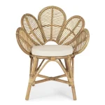 Vrtni stol C-BR C-C FLORES natur . Vrtni stol C-BR C-C FLORES natur je narejen iz kakovostnega ratana in ima odstranljivo blazino iz bombaža, ki nudi mehko in