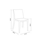 Vrtni stol DIANAS brez rokonaslona . Vrtni stol DIANAS brez rokonaslona je idealen za zunanjo in notranjo uporabo. Na voljo v grafit barvi. Stol je mogoče