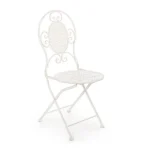 Vrtni stol EMILY ima kovinski okvir ter je zložljiv. Barva: - Bela Material: - Kovina Dimenzije: širina: 40cm globina: 40cm višina: 94cm