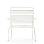 Vrtni stol MARLYN bela je narejen iz jekla prašno premazan (poliester). Ima mat zaključek barve. Material: - jeklo Barve: - Bela mat Dimenzije: širina: 65cm