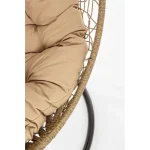 Vrtni viseči gugalnik AMIRANTES TO natur ima strukturo iz jekla, prepleteno iz sintetičnih vlaken. Ima neodstranljive blazine iz poliestrskih tkanin ter