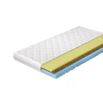 Vzmetnica GINO ima snemljivo prevleko in pralno na 40 stopinj in je hipoalergena. Pod prevleko je viscofoam pena, pod njo je kokosova podlaga, takoj za tem