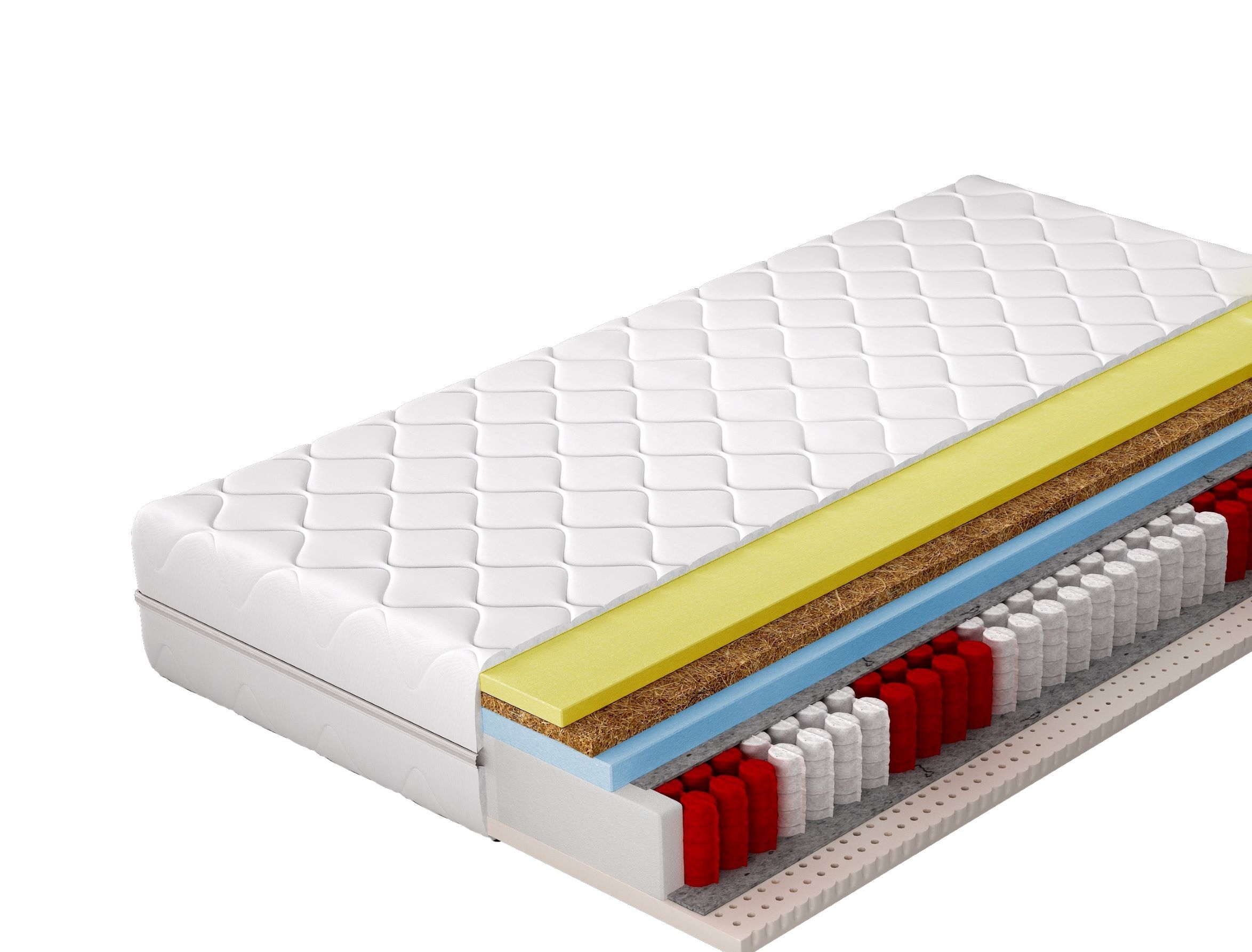 Vzmetnica KORA   ima žepkasto ležišče. Prevleka  je snemljiva, pralna na 40 stopinj in hipoalergena. Vzmetnica spada v trši razred vzmetnic. Zaradi