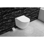 WC ŠKOLJKA, VISEČA FEROTEHNA MONDO BREZ ROBA Z WC DESKO - slika 8