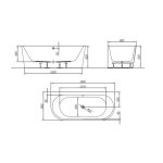 WELLNESS KAD MASAŽNA KOLPA SAN DREAM-SP 180X80/MO WHITE ZRAČNA MASAŽA - slika 4