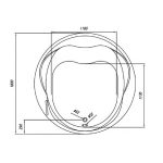 WELLNESS KAD MASAŽNA KOLPA SAN OPERA 180/O VITAL MASAŽA Z OBLOGO IN ROČAJEM - slika 9