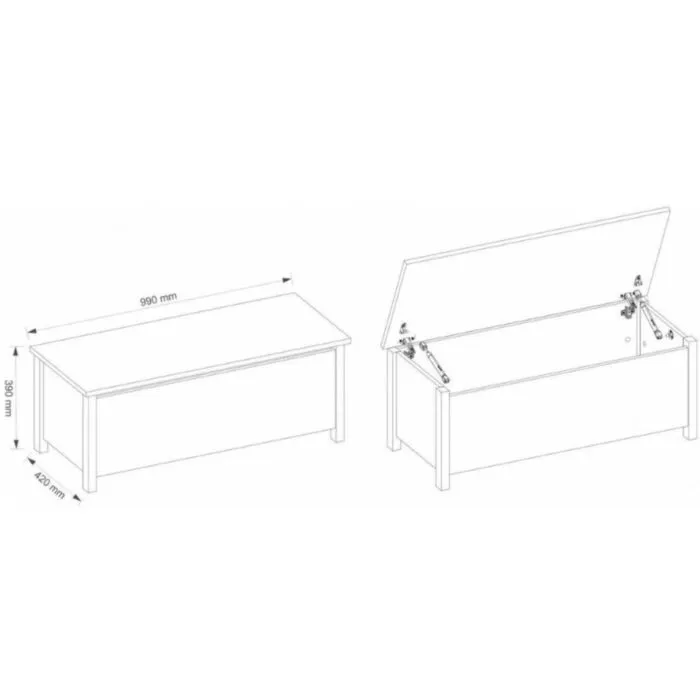 Zaboj LINA Zaboj LINA . Zaboj LINA je večnamenska škatla za igrače, posteljnino ali odejo. Zgornji del se lahko uporablja tudi kot za mizo ali sedež. Material: -