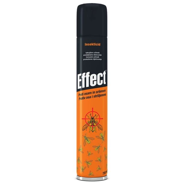 ZAŠČITA PRED INSEKTI EFFECT AEROSOL ZA OSE 750 ML ZAŠČITA PRED INSEKTI EFFECT AEROSOL ZA OSE 750 ML