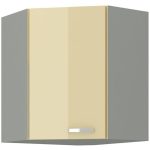 Zgornja kotna omara ELITE 60x60G . Kuhinjo ELITE je možno naročiti v kompletu (kuhinjski bloki ELITE) ali pa po posameznih elementih po vaši izbiri. Zgornja