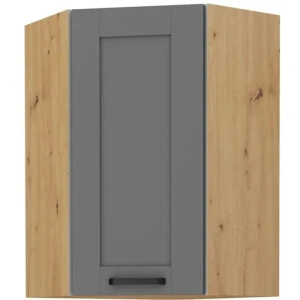 Zgornja kotna omara LIMA 60/60G 90V . Kuhinjo LIMA je možno naročiti v kompletu (Kuhinjski bloki LIMA) ali pa po posameznih elementih po vaši izbiri.