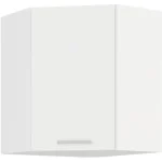 Kuhinjo STELLA je možno naročiti v kompletu (kuhinjski bloki STELLA) ali pa po posameznih elementih po vaši izbiri. Zgornja kotna omara STELLA 60 x 60G je