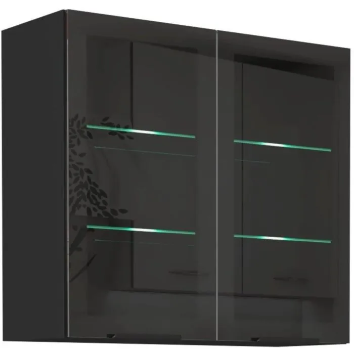 Zgornja omara SAŠA 80G ST 71V . Kuhinjo SAŠA je možno naročiti v kompletu (Kuhinjski bloki SAŠA) ali pa po posameznih elementih po vaši izbiri. Zgornja