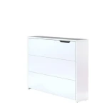 Zložljiva pisalna miza VOKI . Zložljiva pisalna miza VOKI je narejena iz trpežne laminirane plošče in MDF plošče, zaključene z trpežnim ABS robom.