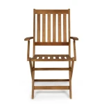 Zložljivi vrtni stol MALI PIEGH . Zložljivi vrtni stol MALI PIEGH je narejen iz lesa z oljnim premazom. Stol je zložljiv. Njegova preprostost a hkrati