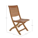 Zložljivi vrtni stol NOEMI . Zložljivi vrtni stol NOEMI PIEGHEVOLE je narejen iz lesa z oljnim premazom. Stol je zložljiv. Material: - Les Barva: - Akacijev