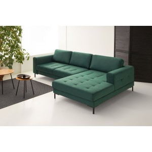 Moderna kotna sedežna garnitura BRERA. z visokimi nasloni za roke je prava paša za oči. S svojim modernim zgledom pristaja vsakemu prostoru. Sedežna