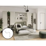 Bralna lučka z USB priključkom za posteljo v omari METULJ je inovativen in priročen dodatek vsem posteljam v omari. Odlično se prilega celotni kolekciji